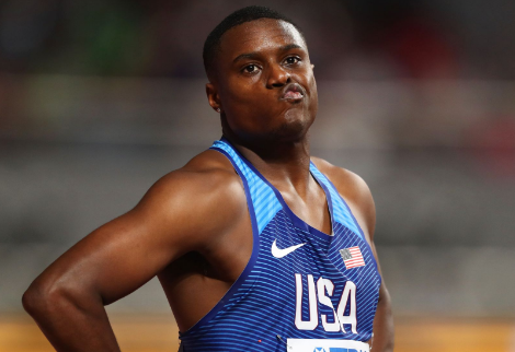 Christian Coleman of the US