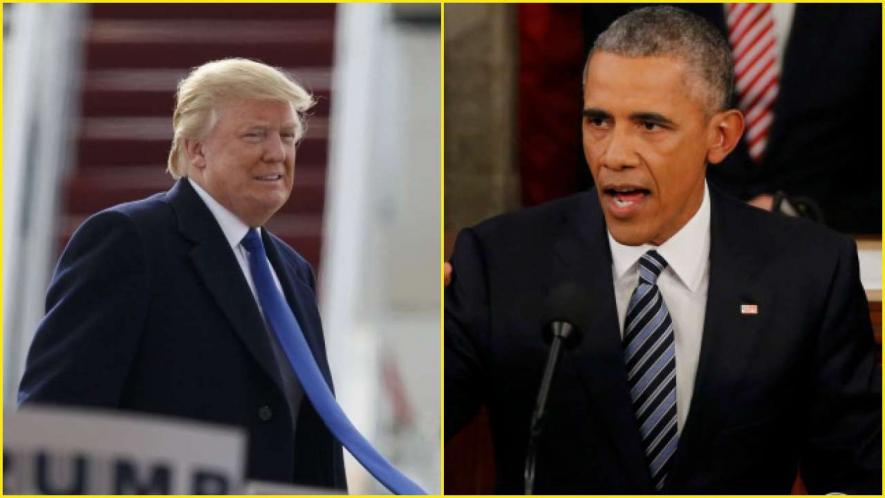 Barack Obama and Donald Trump. Image Courtesy: AFP