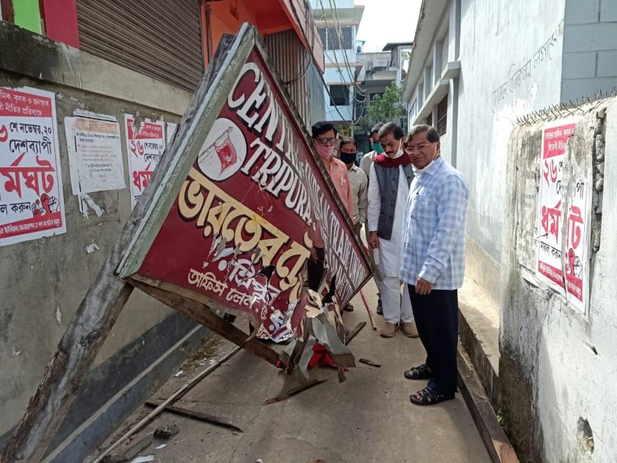 CITU office in Agartala ransacked