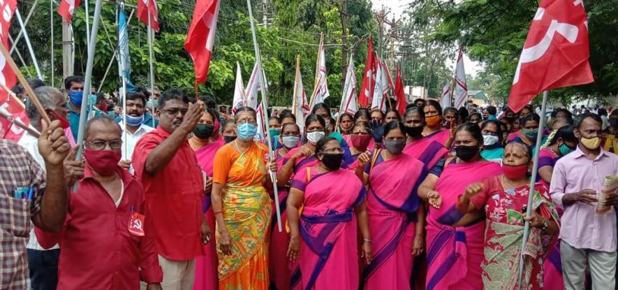 Coimbatore’s textile workers join strike