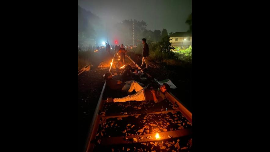 Midnight Protest in Goa Against Rail Line Doubling; No EIA Clearance, Allege Activists