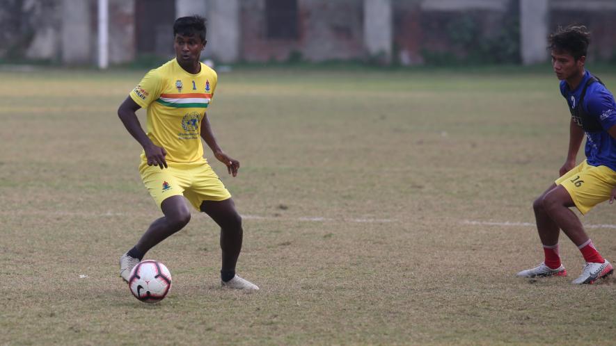 Pintu Mahata (left) on Kolkata Derby