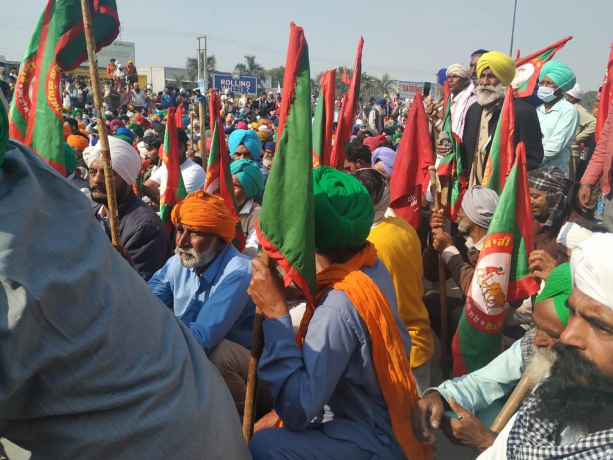 Farmers at Singhu Border on 29th Nov