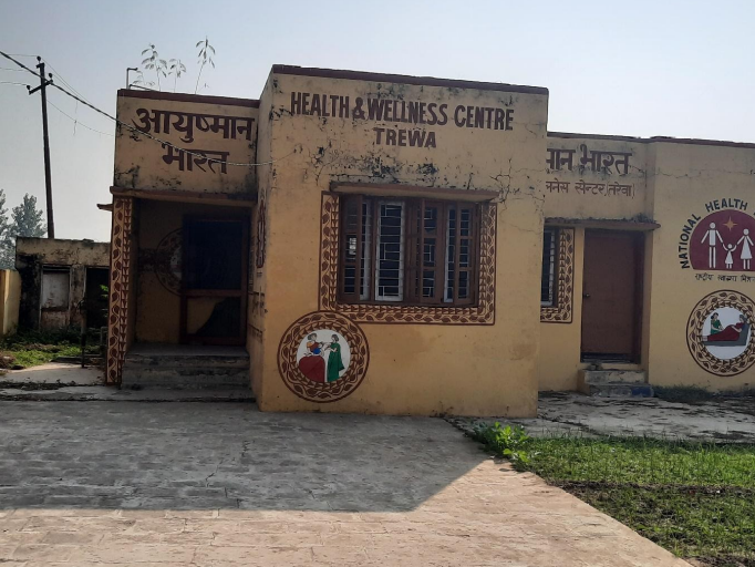 The dilapidated Health Centre at Trewa.