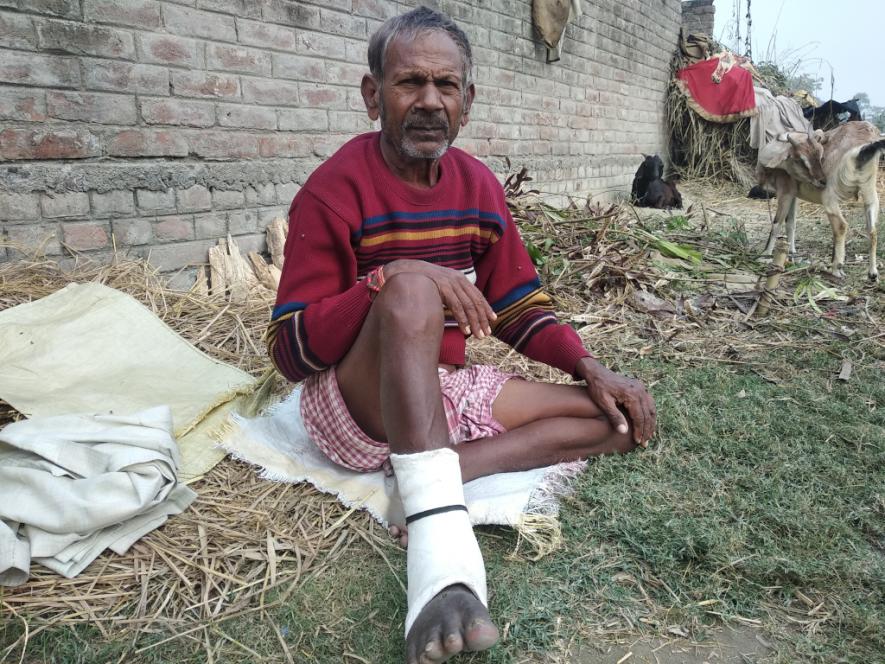 Ram Vilas Baitha, a victim of fly ash exposure