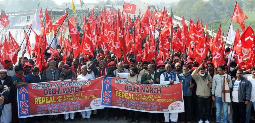 Kerala farmers join anti-farm laws protest at rajsthan-haryana border 