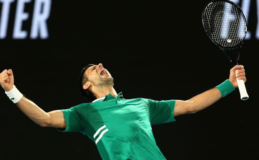 Novak Djokovic at Australian Open 2021