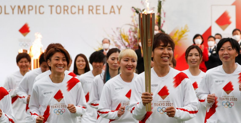 tokyo olympics torch relay begins from fukushima