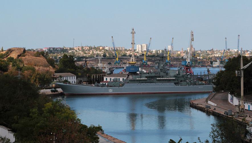 Azov (151) in Bay of Kilen, Black Sea, Sevastopol Bay, Crimea, Sevastopol 15 September 2014