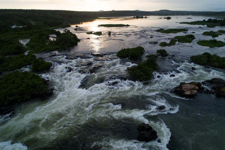Previously protected stretch of the White Nile that was submerged by Isimba Dam-Photo by_ Eli Reichman