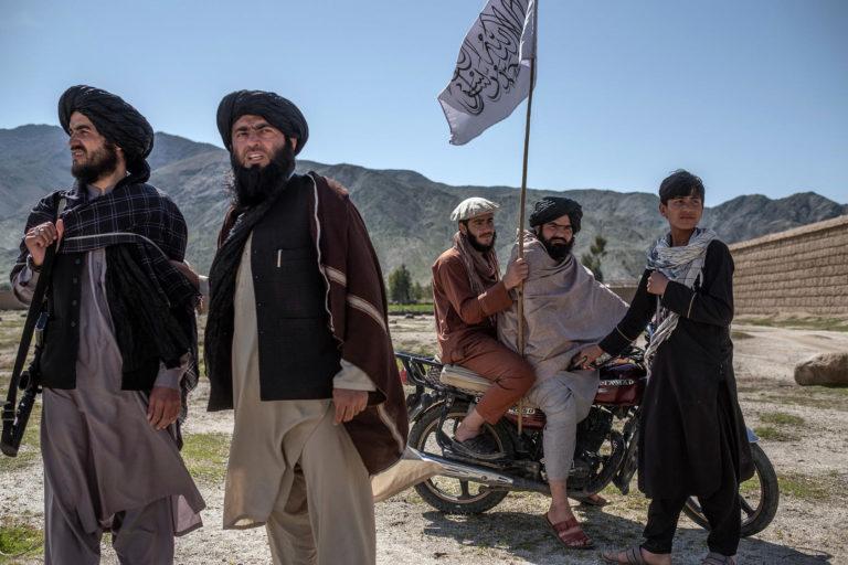 Taliban fighters in Laghman on March 13, 2020. (File photo)