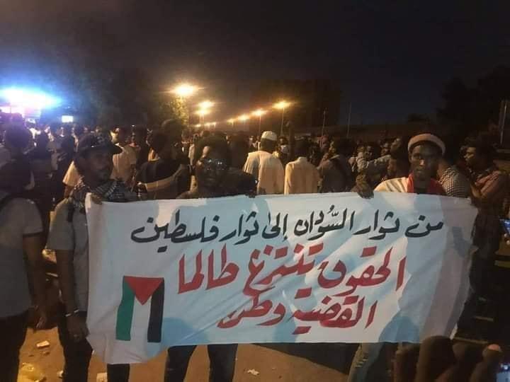 Palestine solidarity rally in Sudan.