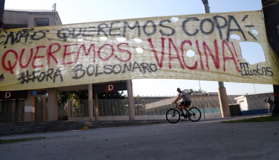 Copa america protests in Brazil