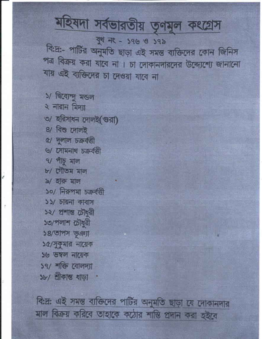 TMC’s Social Boycott Diktat against Opposition Supporters in West Bengal Village