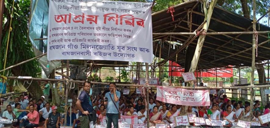 Several Injured in Police Action to Disperse Protestors in Assam’s Baghjan