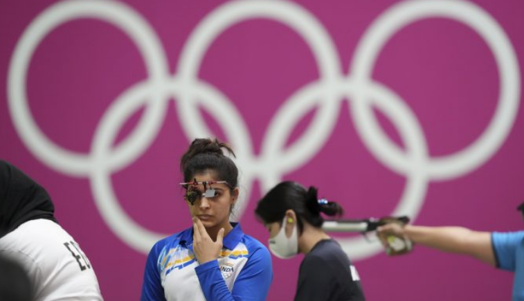 Manu Bhaker at Tokyo Olympics