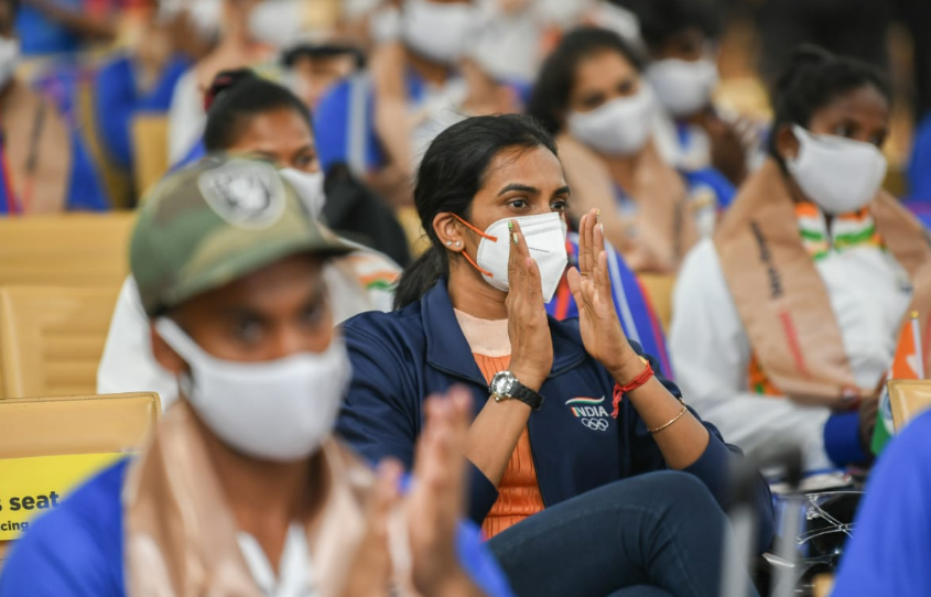 PV Sindhu and Indian contingent for Tokyo Olympics