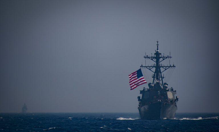 The guided-missile destroyer USS Ross enters the Black Sea to participate in Sea Breeze 2021 exercises, June 26, 2021