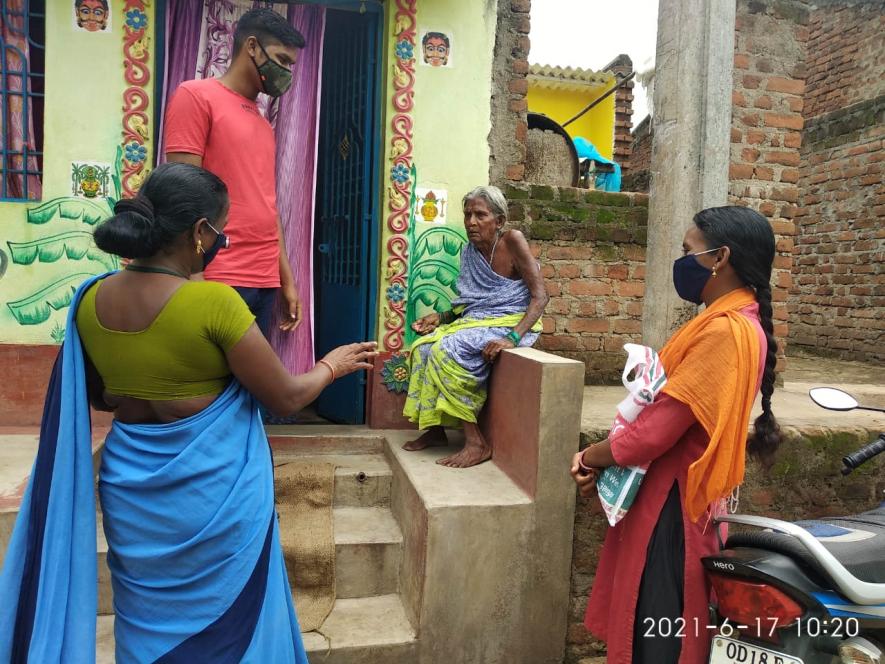 COVID-19 vaccine awareness drive by ASHA workers in Odisha's tribal areas