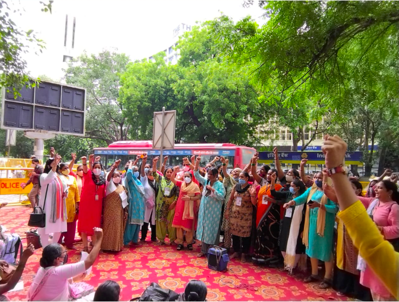 In Unregulated Spaces: Domestic Workers Renew Protests Against Labour Codes