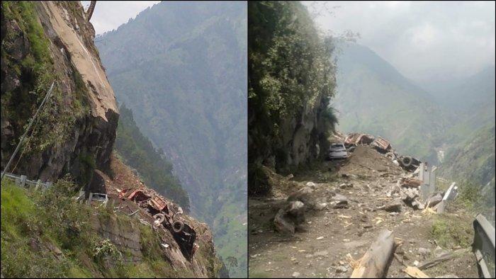 HP: Massive Landslide in Kinnaur, Over 40 Feared Buried Under Debris