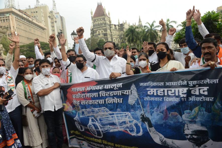 Big Cities Shut, bus services disrupted During Maharashtra Bandh