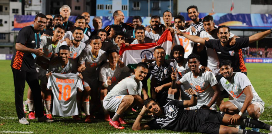 Indian football team win SAFF Championship in Male