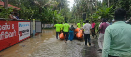 TN fire and rescue personnel were pressed to service in Munchirai