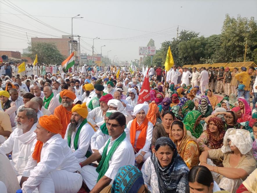 farmers protest in hansi