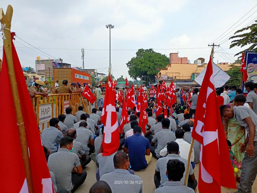 From the October 26 protest. Image courtesy: Karthik Raja