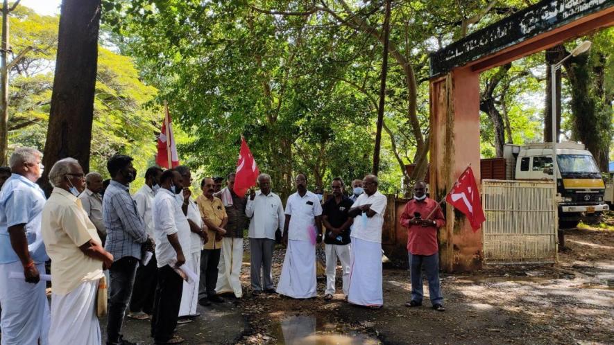 TN crop damage; farmers protest