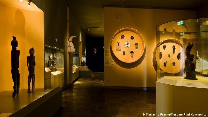 Many items in the African section of the Museum Fünf Kontinente were acquired in colonial times