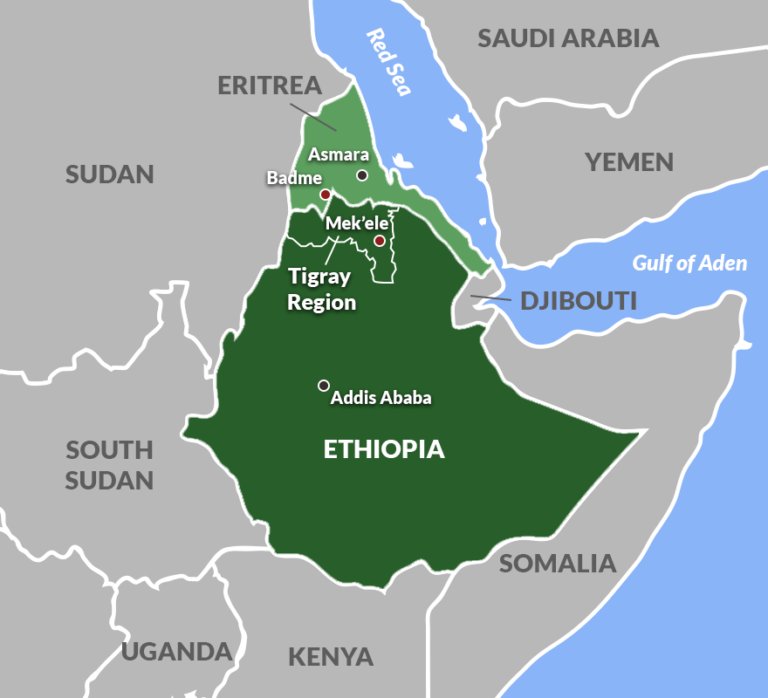 Horn of Africa map