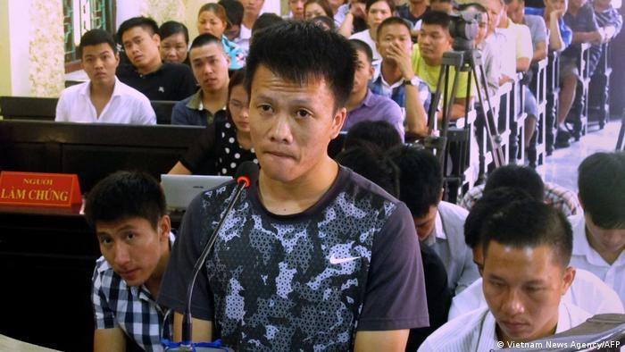 Vietnamese player Tran Manh Dung was among nine to be put on trial for alleged match fixing in 2014