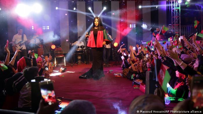 Singer Aryana Sayeed performing in Kabul in 2017