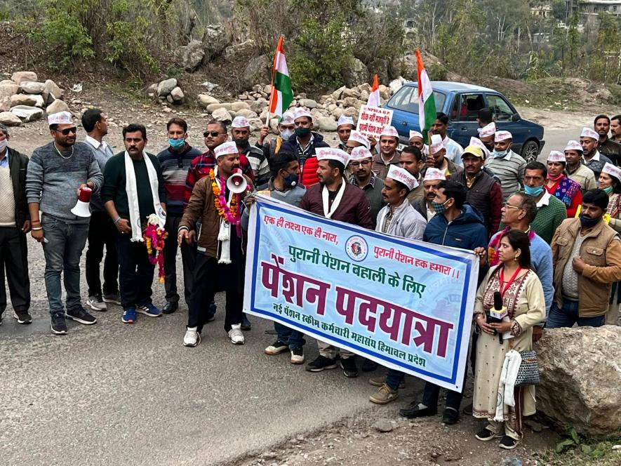 The foot march had begun earlier this month on February 23 from CM Thakur's home district Mandi. Image Courtesy - NPYKM/Facebook