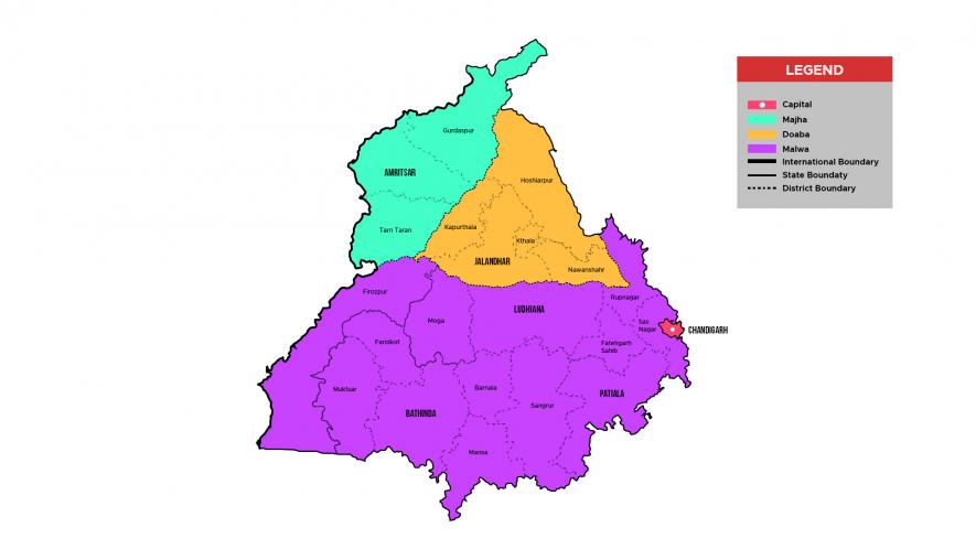Punjab three regions
