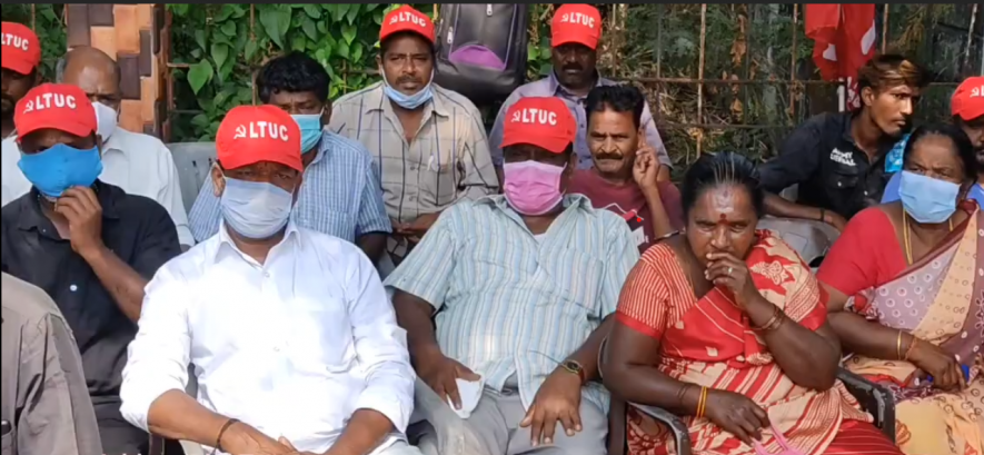 Gymkhana Club workers on hunger strike.