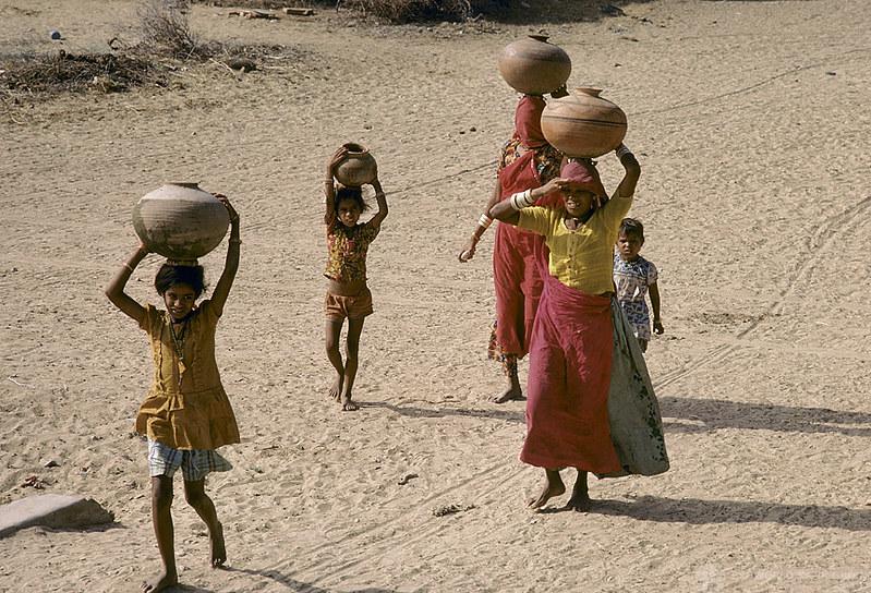 Women Carry Water in India