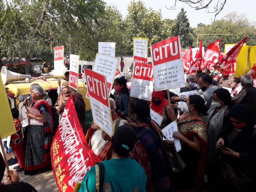 On Wednesday, DAWHU also led a protest march to Delhi Secretariat. Image Courtesy - Special Arrangement