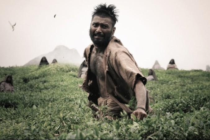 A still from Paradesi movie on the plight of tea plantation workers during British rule