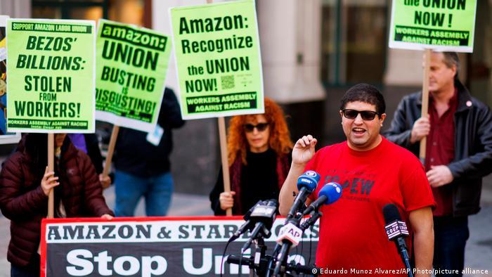 Friday marks the first time that Amazon workers in the US have voted to establish a union
