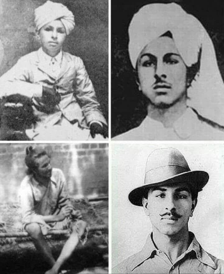 Only four real photograhs of Bhagat Singh at 11, 17, 20 and 21 years-The hat one being last