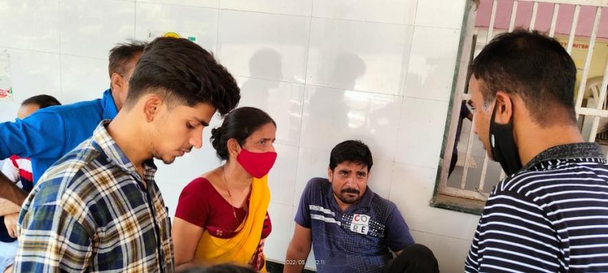Kundan Mishra was tensed on Saturday afternoon as she was still awaiting some information regarding her sister. Image clicked by Mukund Jha