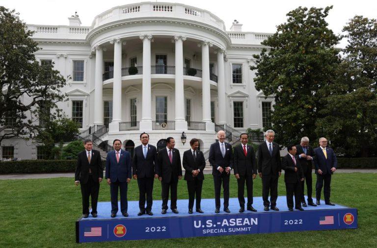 US President Joe Biden and leaders of Association of Southeast Asian Nations at a special summit, Washington, May 12, 2022 
