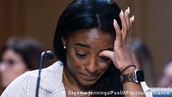 Simone Biles was one of a number of US Gymnastics athletes who spoke up about sexual abuse