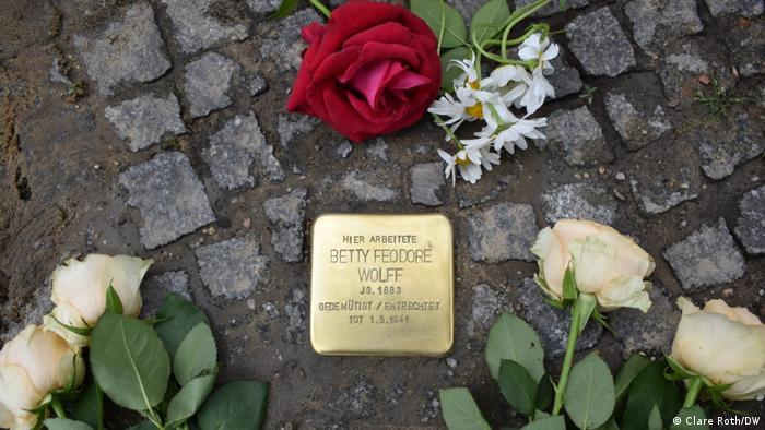 Betty Wolff's stone is set in the Schöneberg district of Berlin, where she last worked