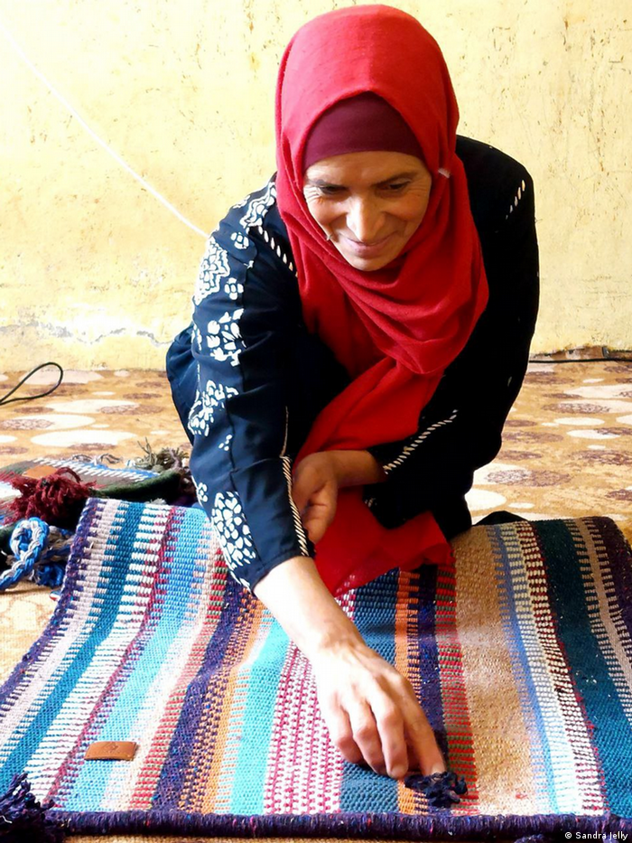 Beduin women weaving in the Wadi Rum desert area seek empowerment in Jordan's rural areas