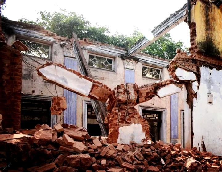 Demolished Patna Collectorate. Credits: @savehistoricpatnacollectorate