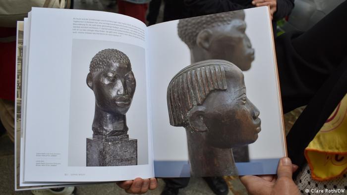 A book about the Kolbe museum exhibition featuring Sophie's sculptures
